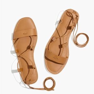 The Boardwalk Lace-Up Sandal in Leather size 8